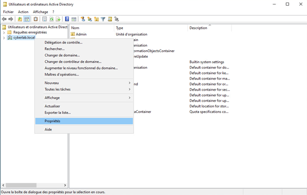 Fonctionnalités AD avancées